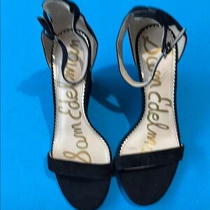 Sam Edelman Black Ankle Strap Heels